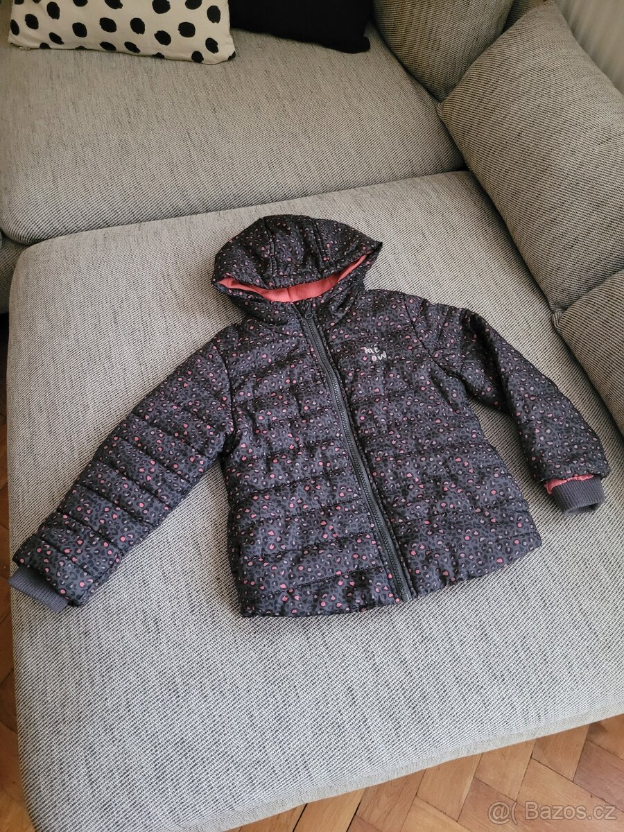 Dívčí zimní leopardí bunda zn. Lupilu, vel. 104-110