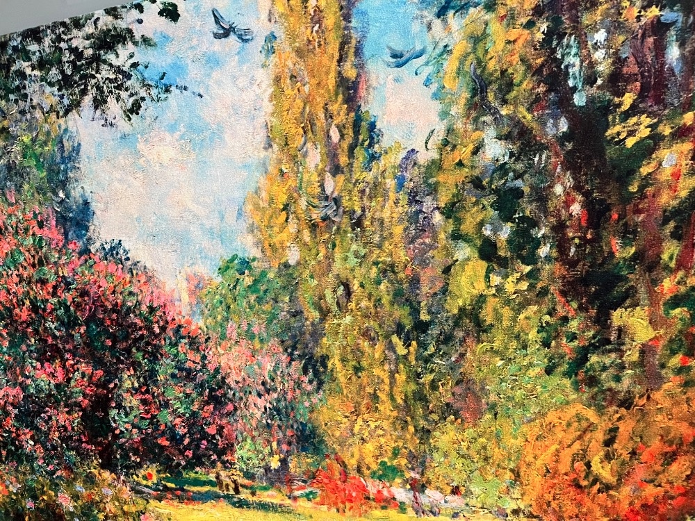 OBRAZ Park Monceau (Paříž) -motiv CLAUDE MONET- PODZIMNÍ PAR