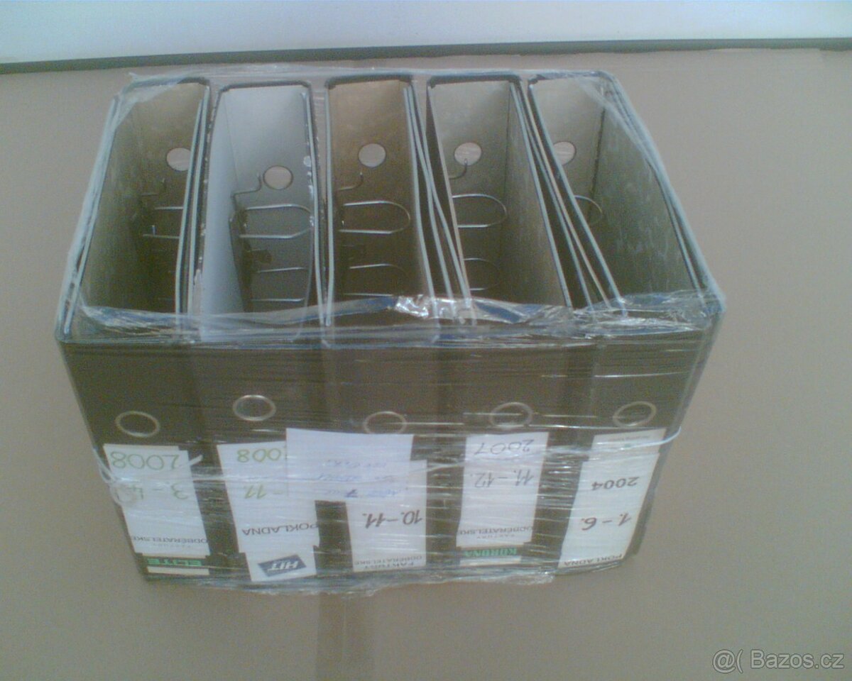 Použité pákové šanony-pořadače  4A / 80mm