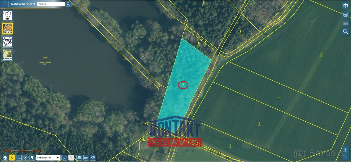 Jedinečná investiční příležitost - lesní pozemek u rybníků, 