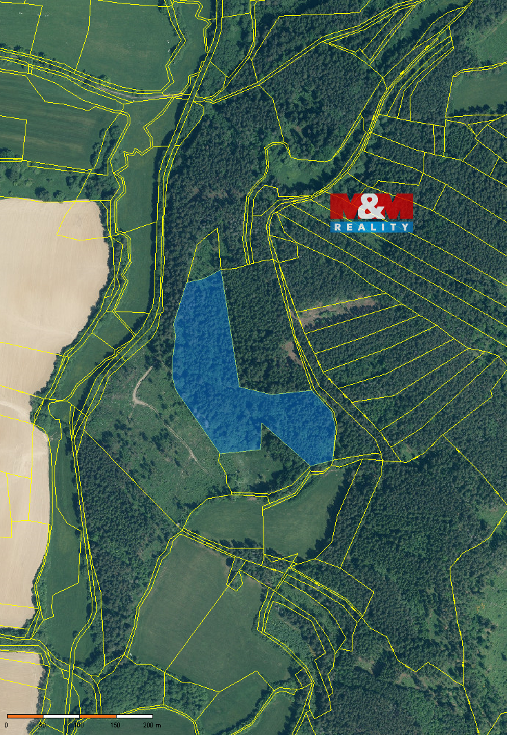 Prodej lesa, 33931 m², Chmelná u Sušice