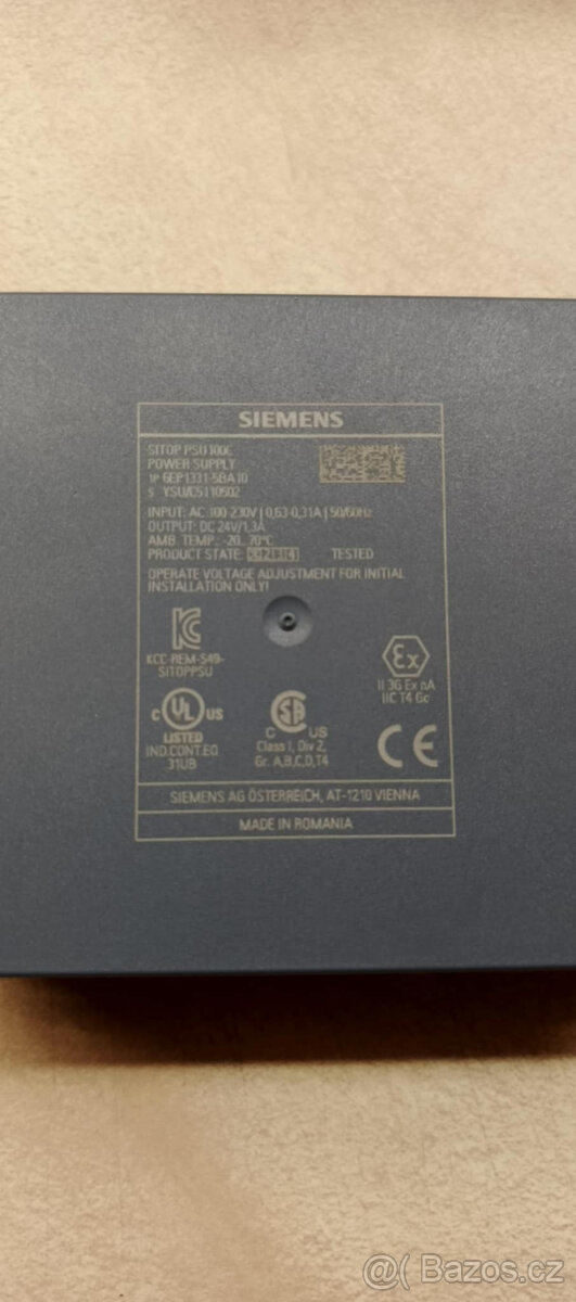 Napájecí zdroj SITOP PSU100C, 1fáz DC 12 V2 A cena 800 kč