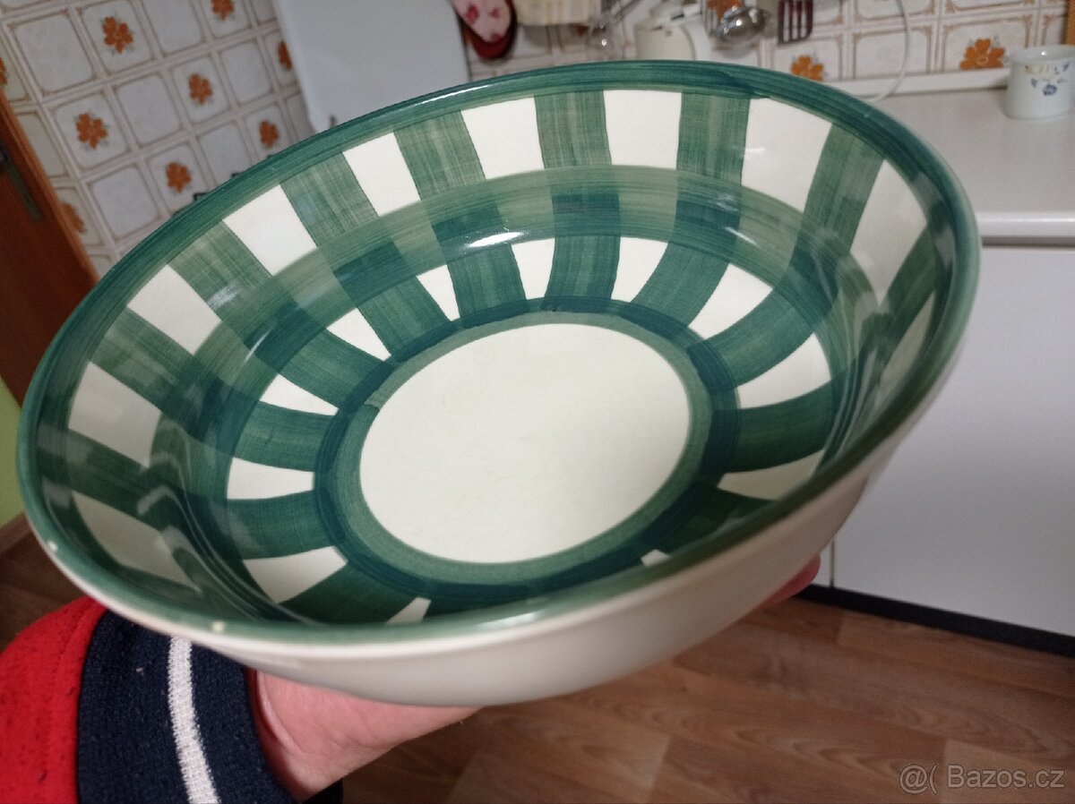 Retro miska a talíře