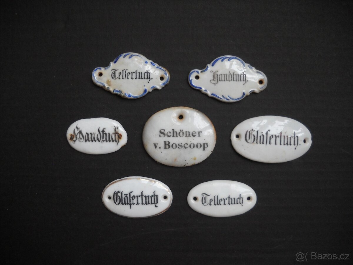 Porcelánové štitky