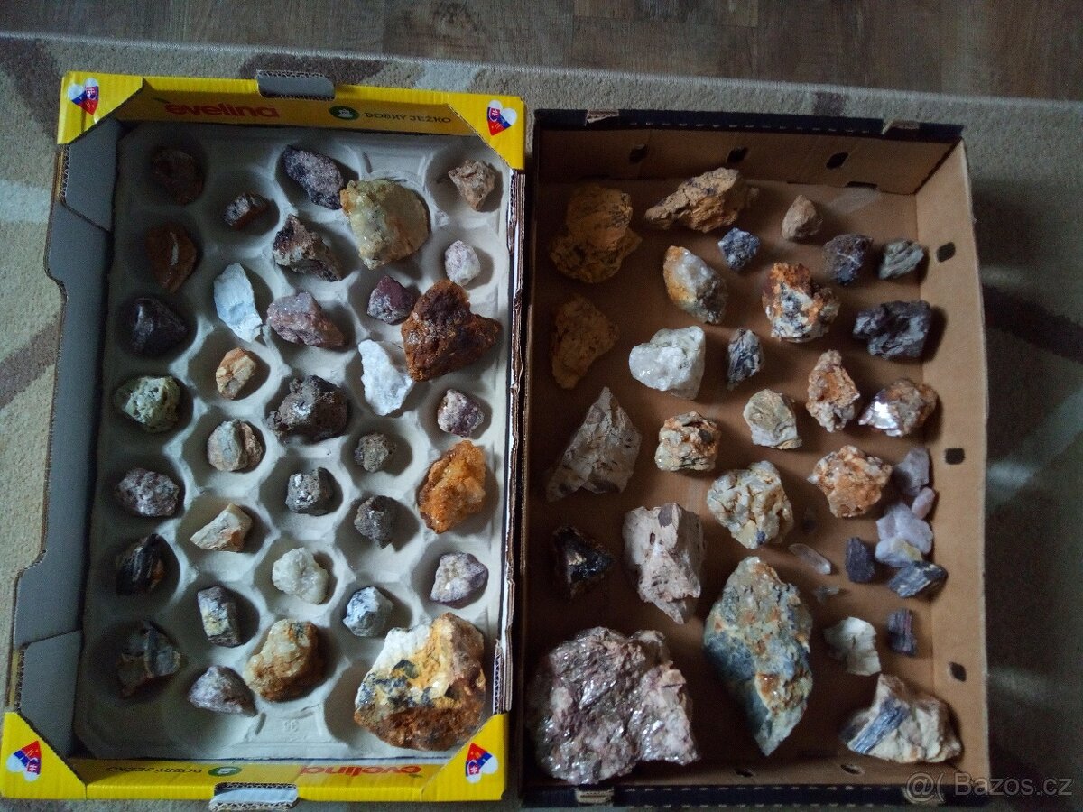 Přebytky Českých a Německých minerálů