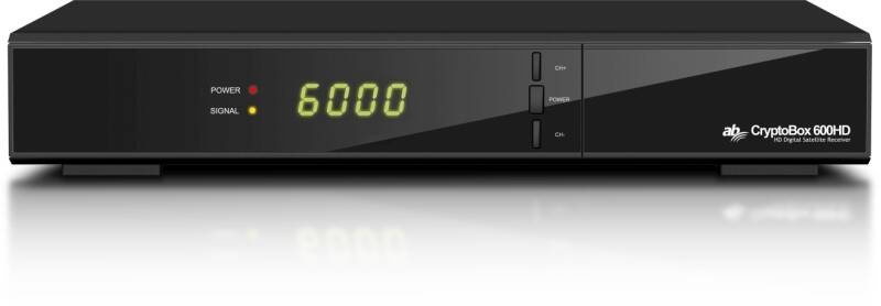 Satelitní přijímač AB Cryptobox 600HD černý.