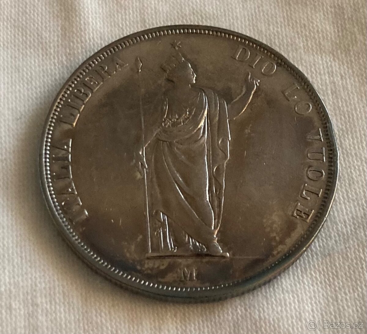 5 lira 1848 revoluční | Ferdinand V. | mincovna Miláno