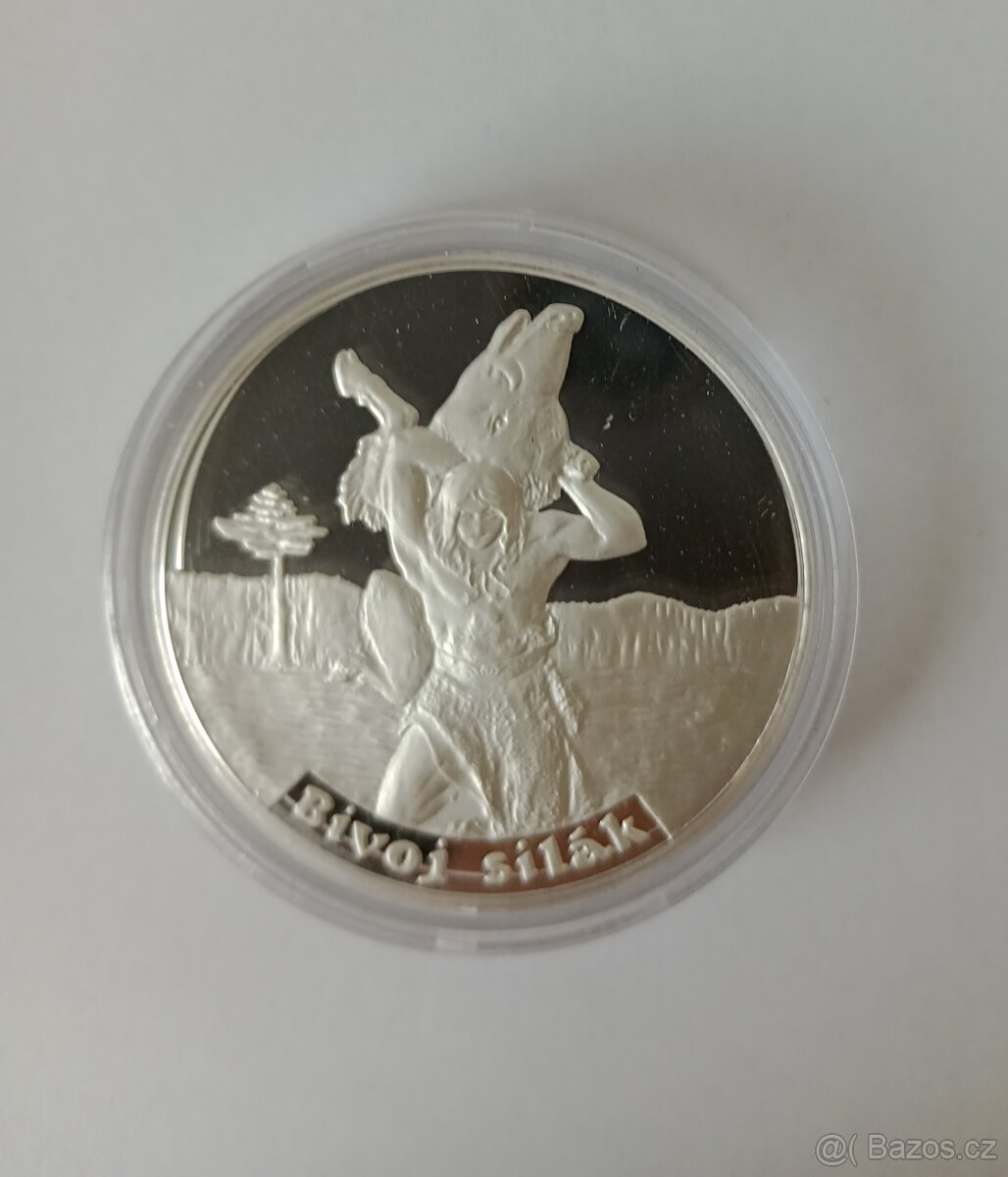 Stř. inv. medaile 20 gr - Staré pověsti české Bivoj Silák