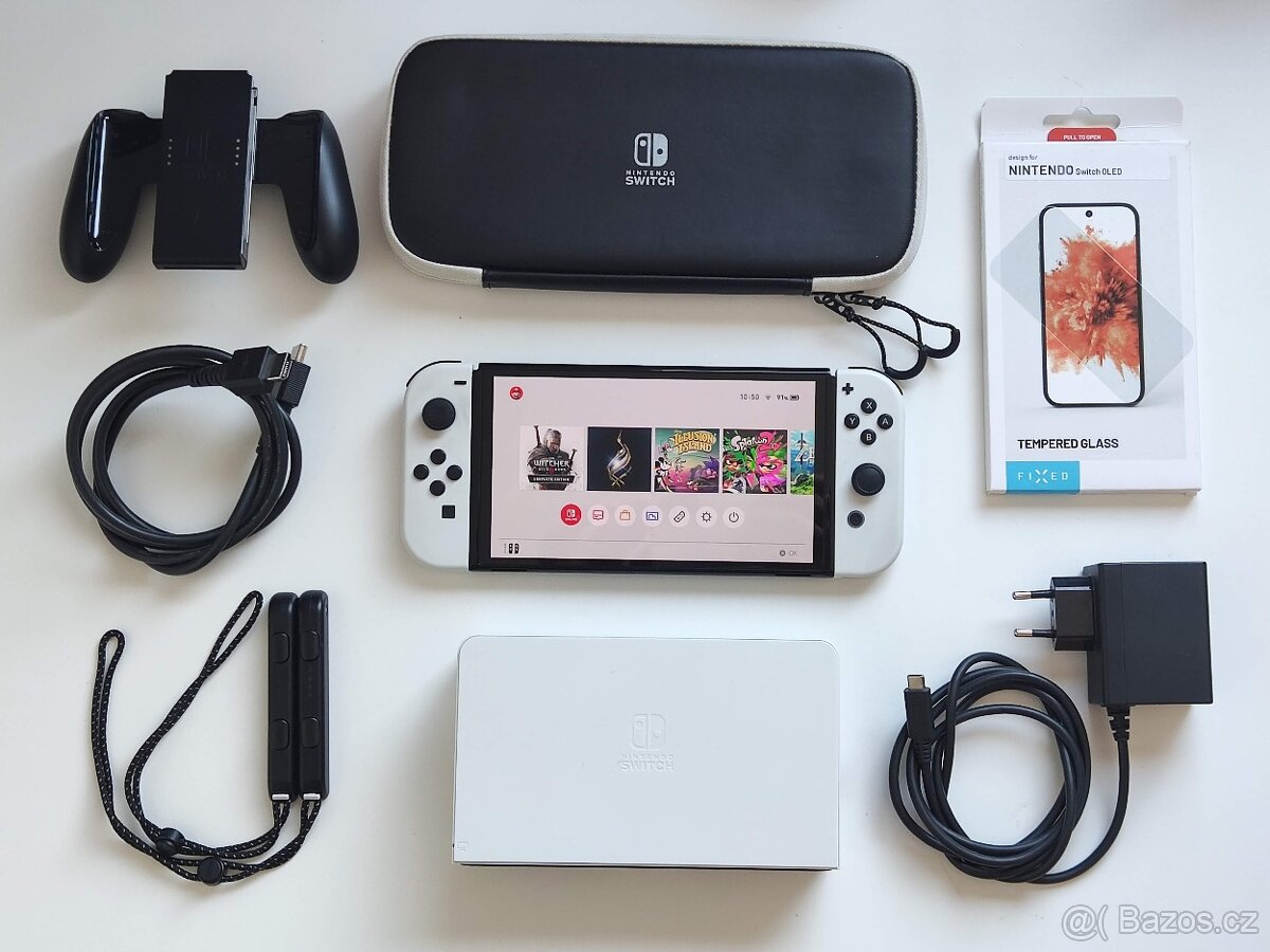 Nintendo Switch OLED TOP STAV + 10her