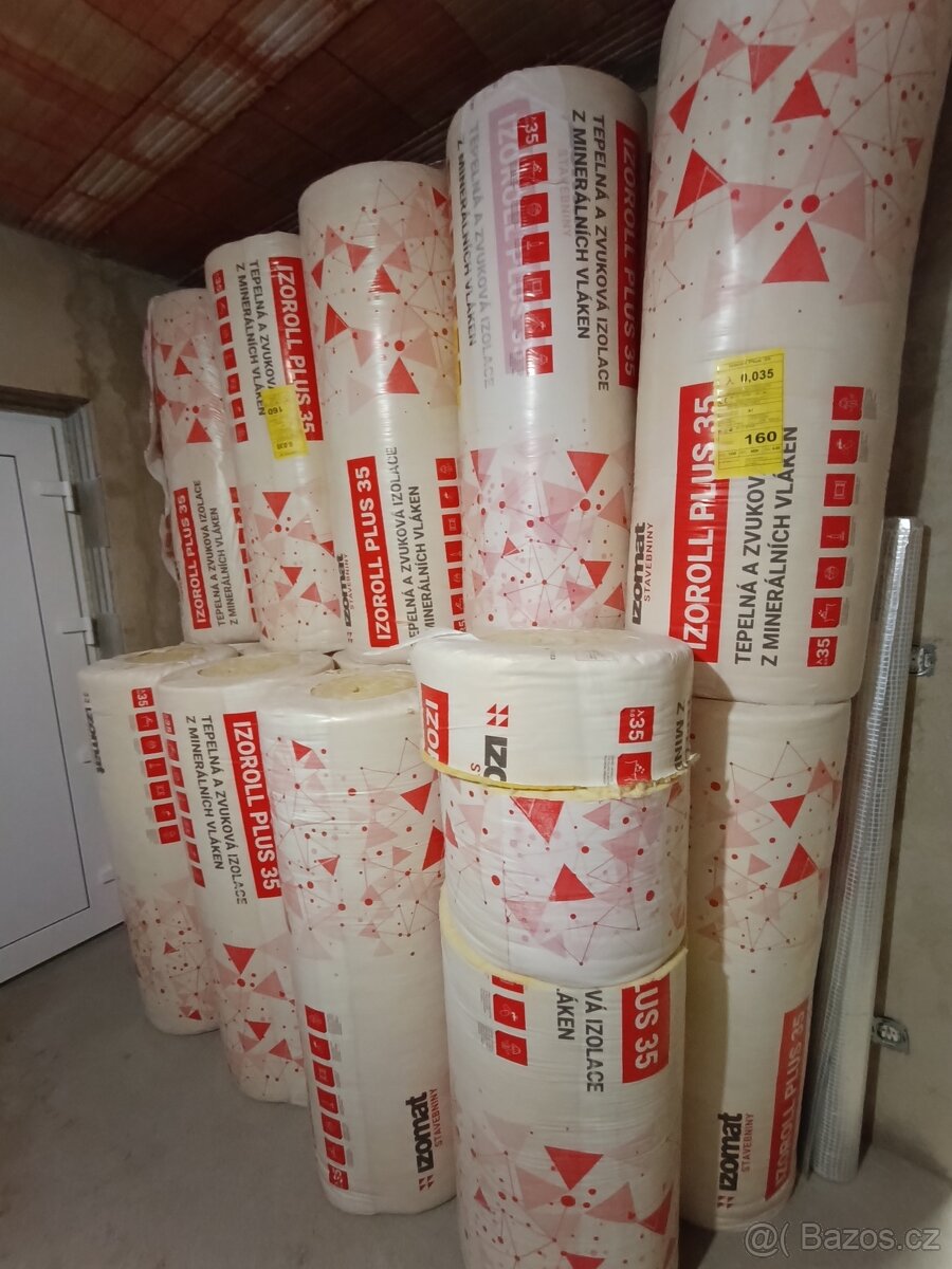 Vata - Tepelná izolace Izoroll Plus 35 160 mm (4,8 m2/bal.)