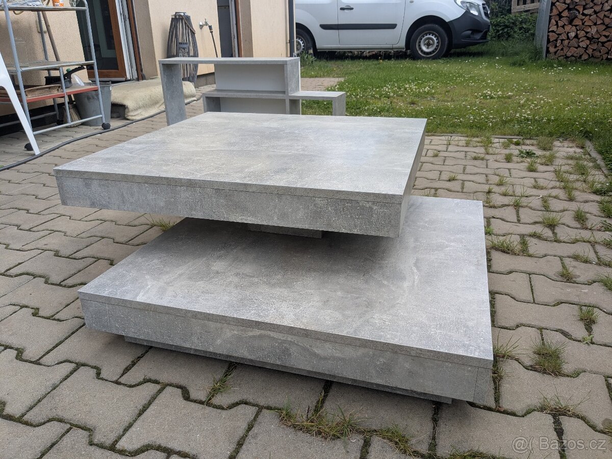 Konferenční stolek s poličkou