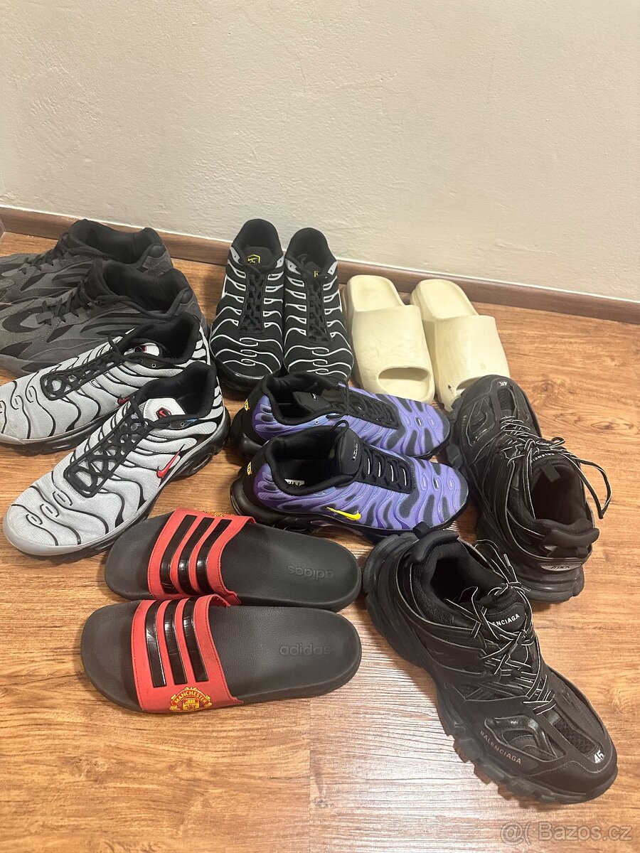 TENISKY - BALENCIAGA, NIKE TN, ADIDAS YEEZY, SLIDES BOTY