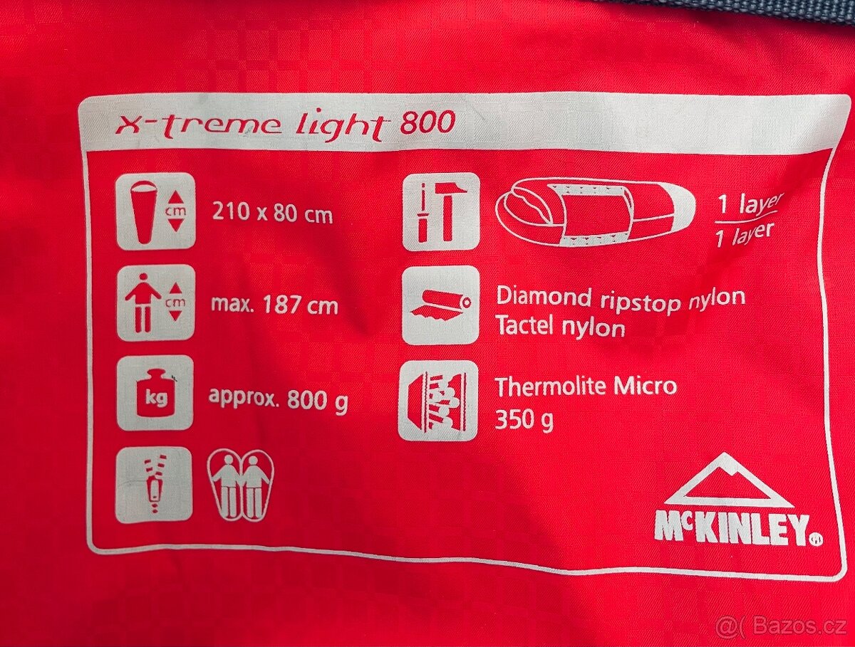 Zánovní spací pytel MCKinley X-treme light 800