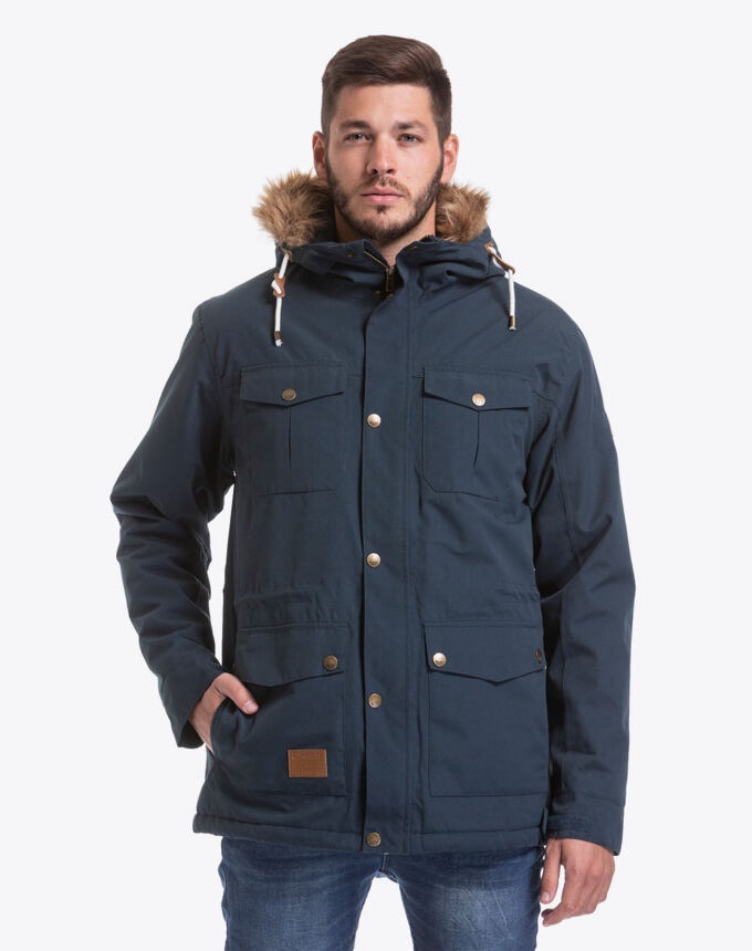Zateplená streetová zimní bunda Meatfly - parka, barva Navy