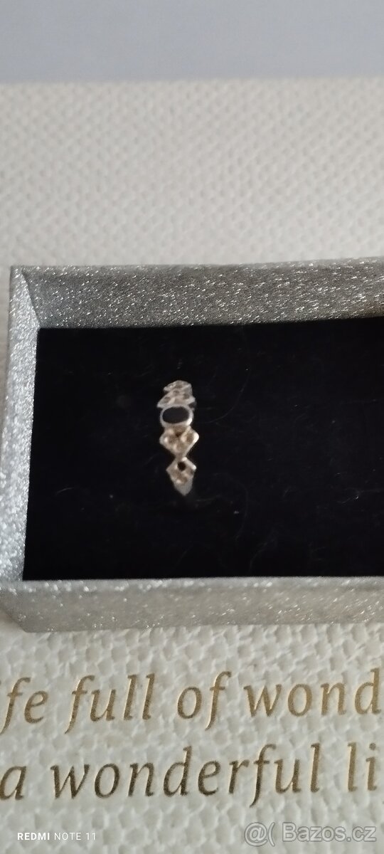 Stříbrný prstýnek nový vel. 53 mm