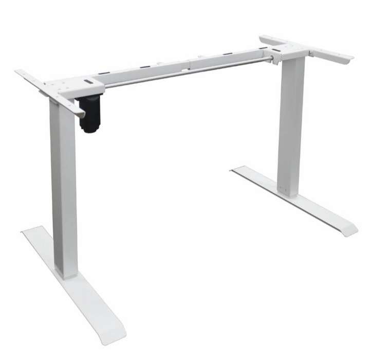 Elektrický polohovací stůl, standup desk - bílý rám