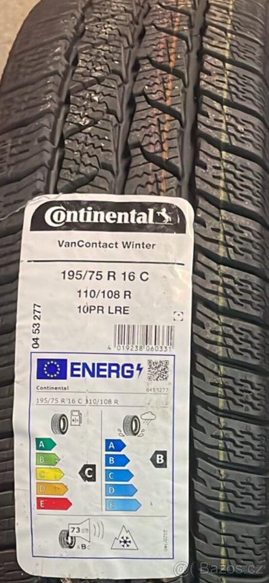 CONTINENTAL VANCONTACT WINTER 195/75 R16C 110/108R