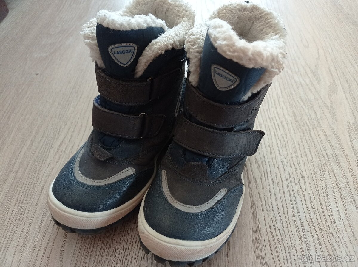 Zimní kožené boty Lasocki, vel. 29