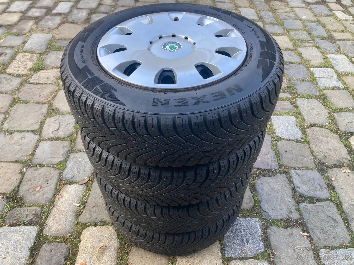 Zimní kola ŠKODA OCTAVIA II 15" 5x112 NEXEN 195/65R15 2021