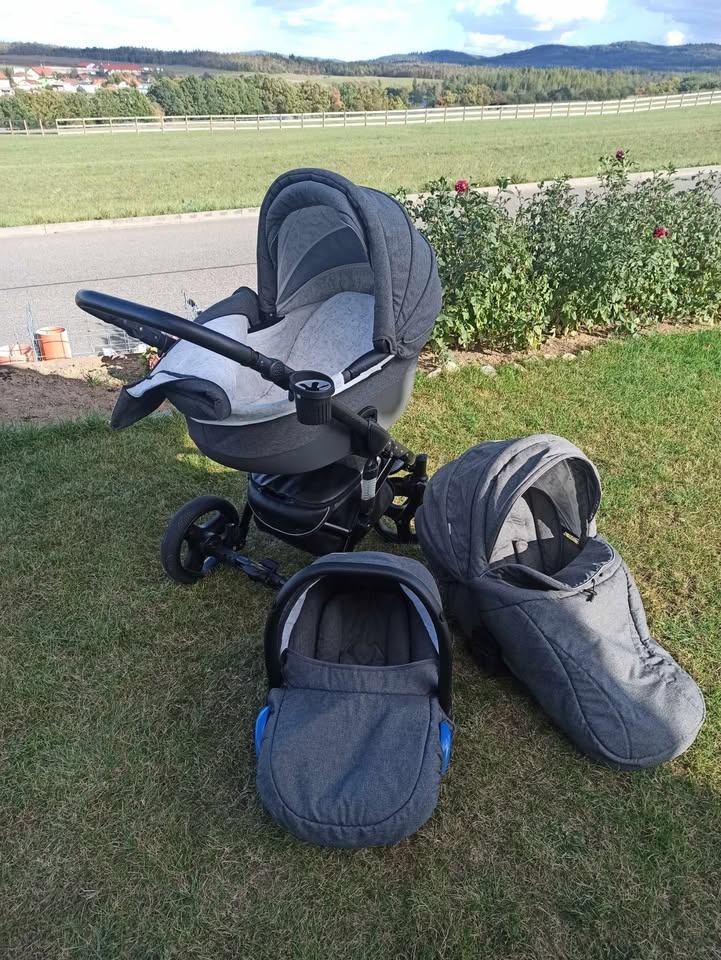 Kočárek Tudore Trapper grey stone 3 kombinace