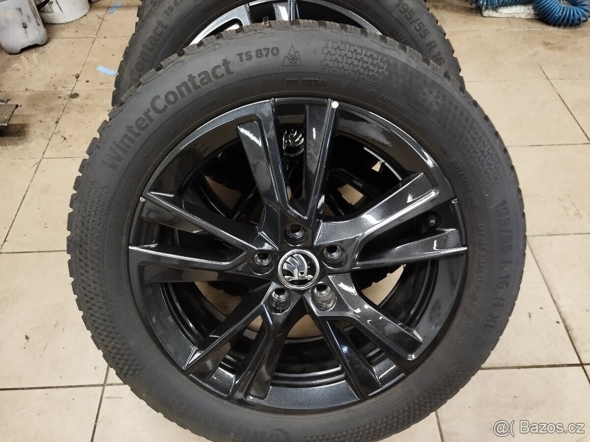 SADA ZIM. KOMPLETŮ AL. 6 J x 16 ET 45 - 5 x 100 na Š. FABIA