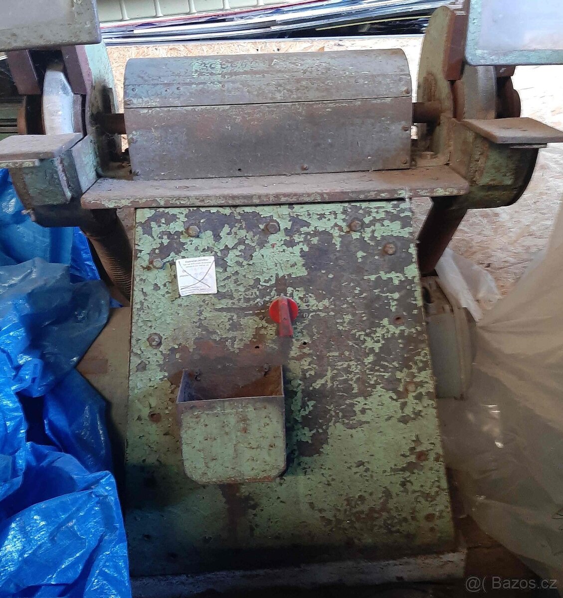 Bruska dvoukotoučová stojanová