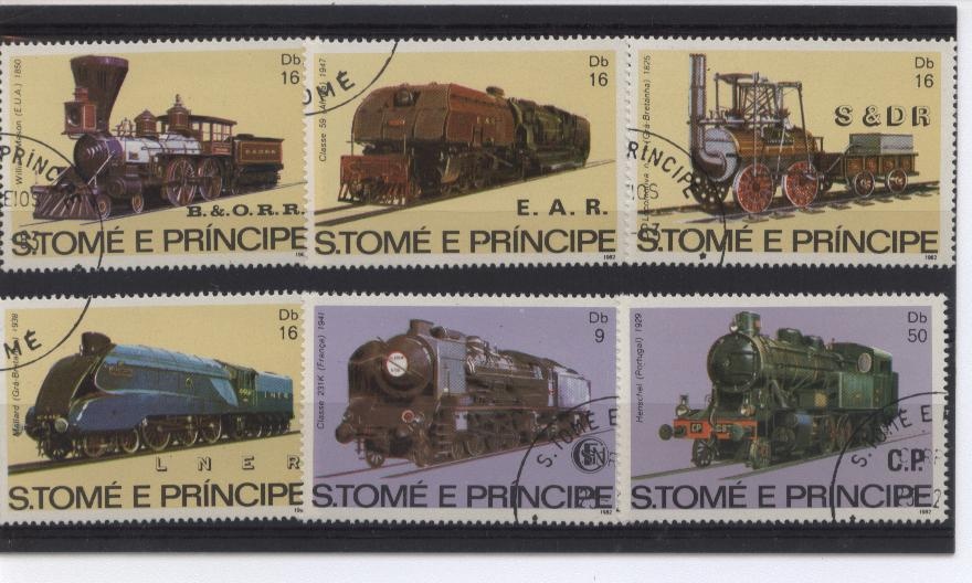 známky na téma železnice