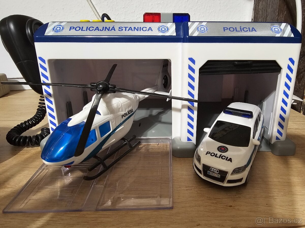 policejní stanice + policejní autíčko Porsche
