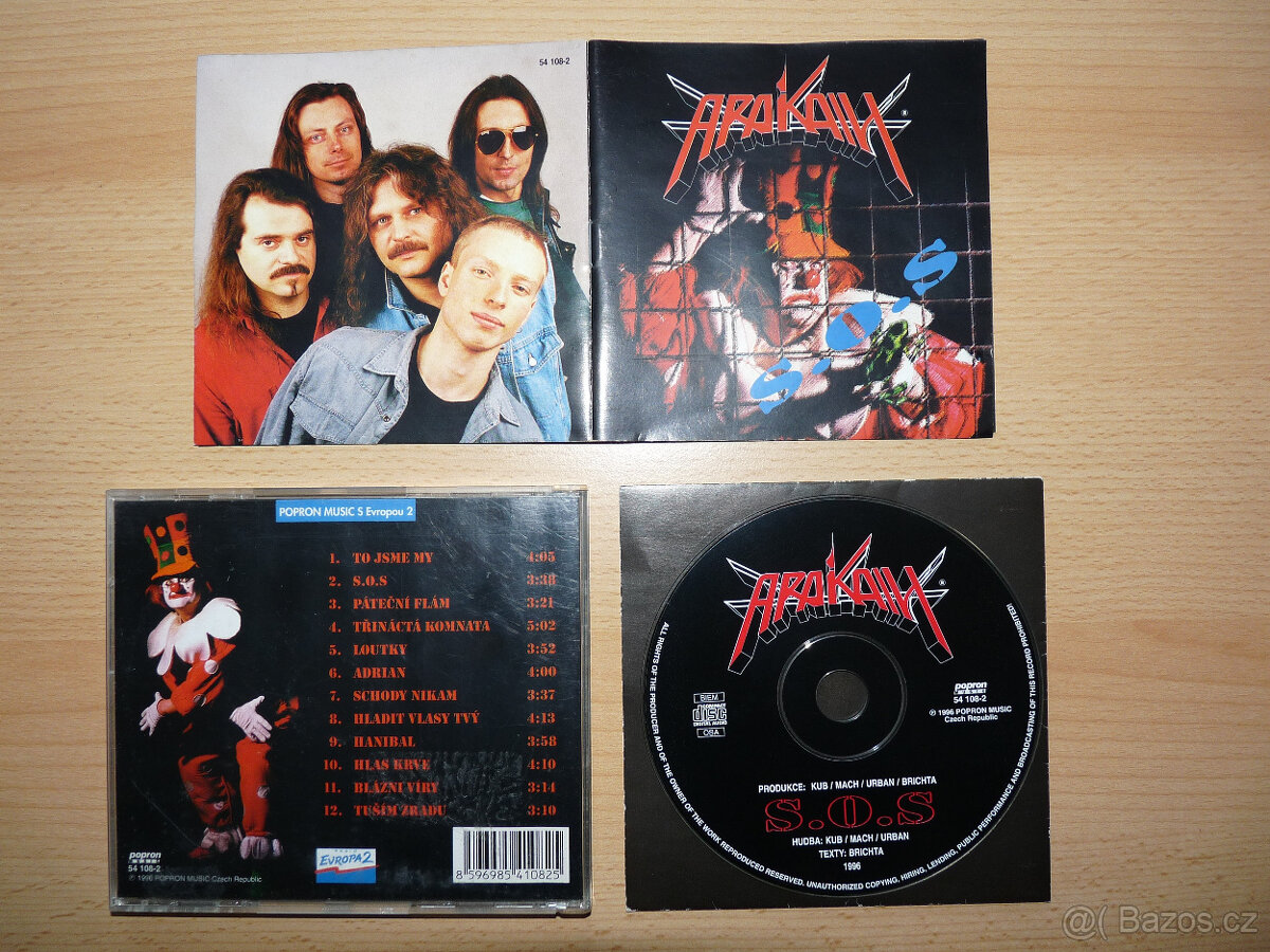 prodám CD ARAKAIN-S.O.S. 1996 Popron Music 1st Press RARITA