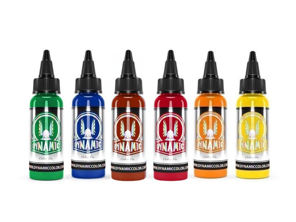 Tetovací barvy Dynamic 13x15ml, NOVÉ, NEPOUŽITÉ