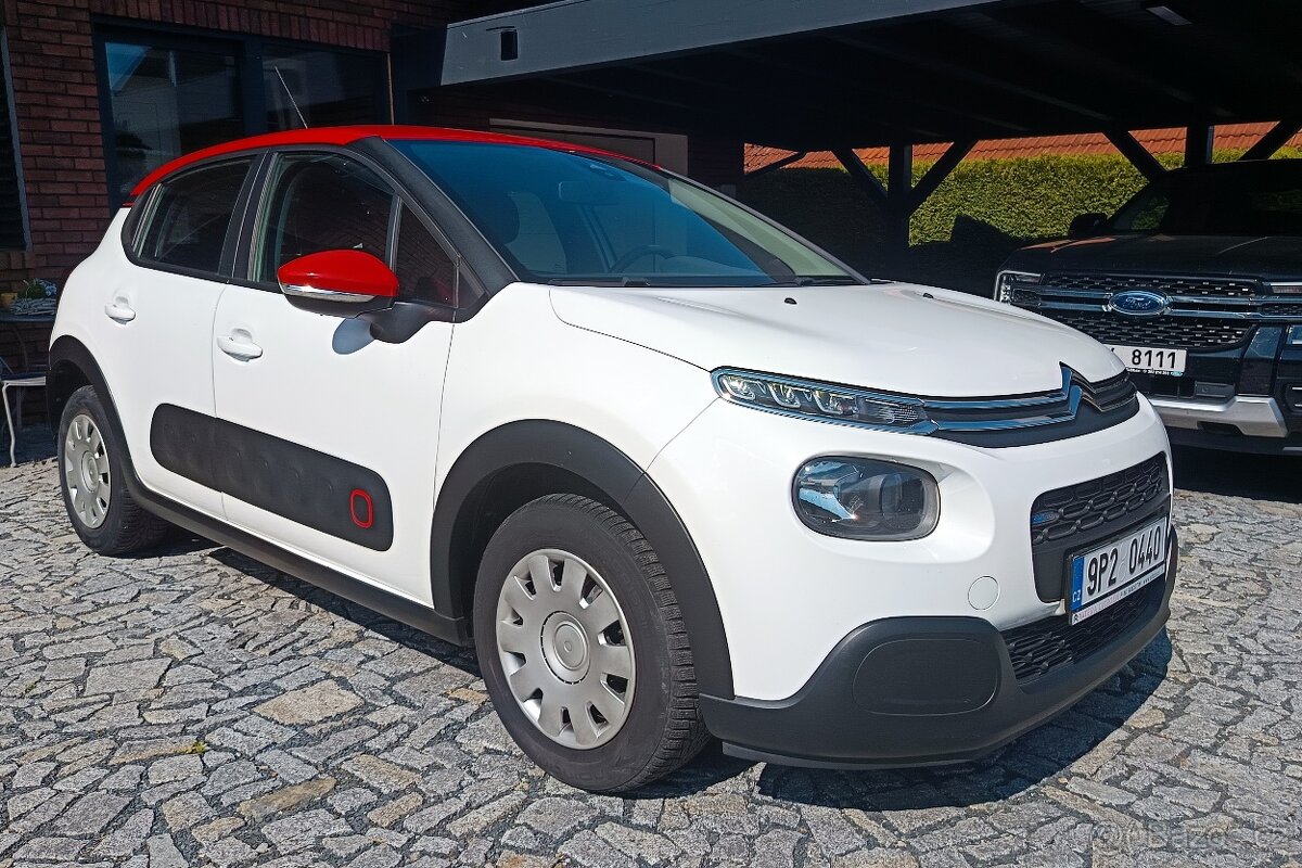 Citroën C3 1.2i PureTech 81PS, 2017, koupen V ČR 78tkm