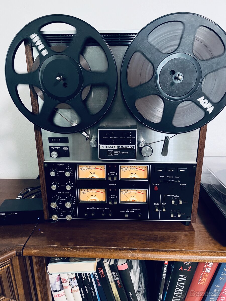kotucovy magnetofon TEAC A3340 aj s kotucmi