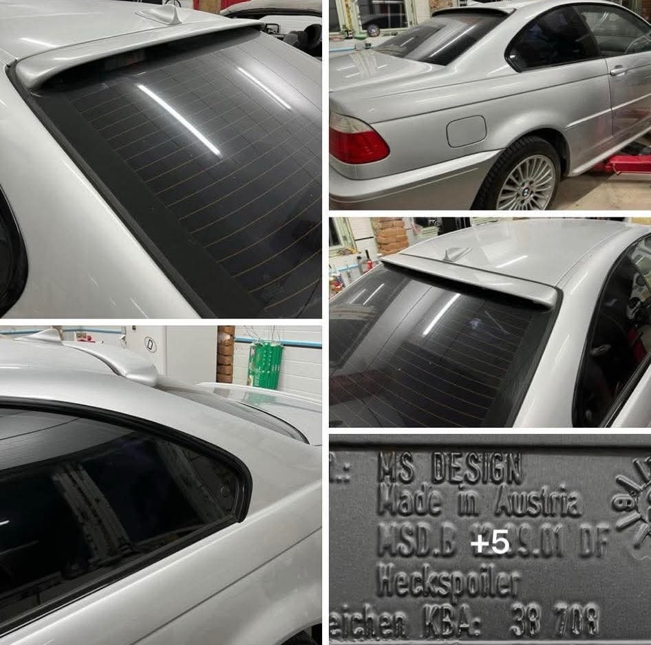 Střešní spoiler na BMW e46 Coupe