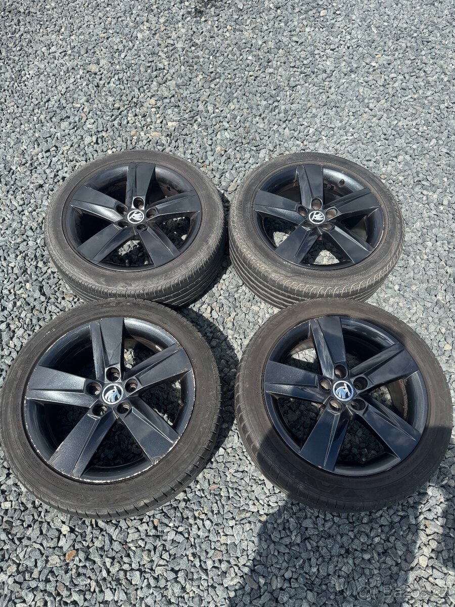 Alu sada škoda 16” 215/45 r16 5x100