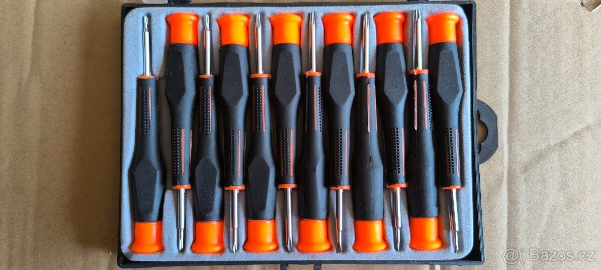 sada hodinářských šroubováků pro jemnou mechaniku 12ks