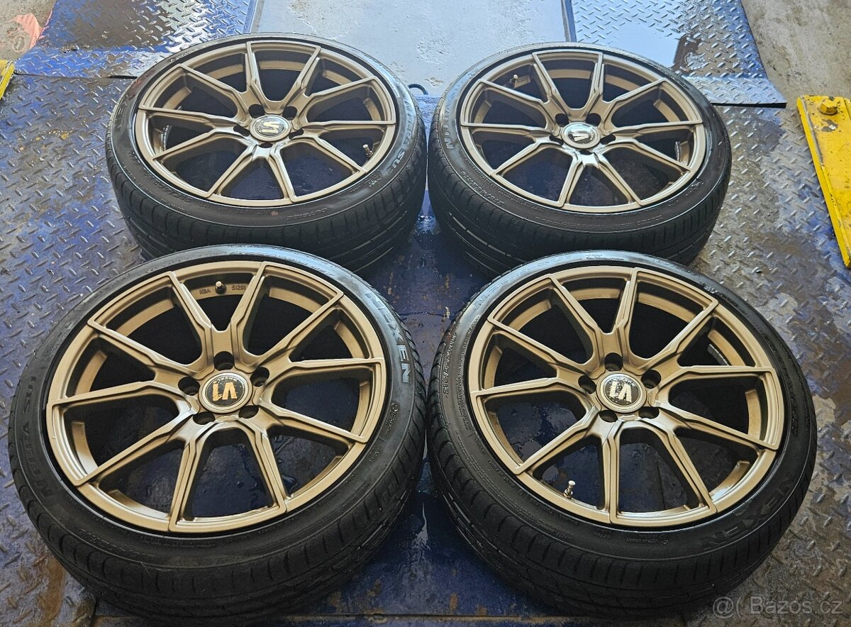 Prodám Alu kola 5x112 R18 Letní pneu 215/40/R18