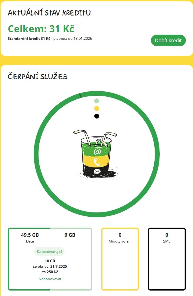 Kaktus limitovaná edice 10GB