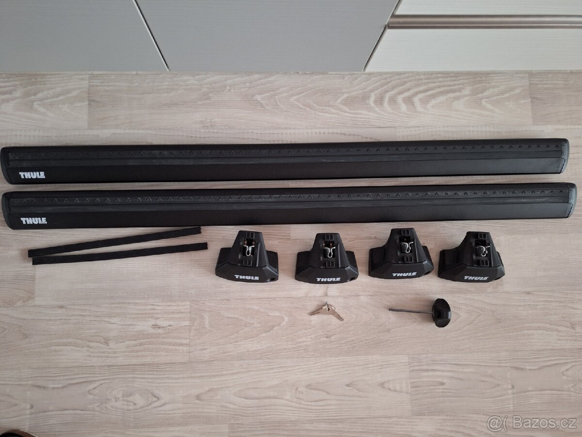 Střešní nosič Thule Wingbar Evo 7112 Black+Thule Evo 7106