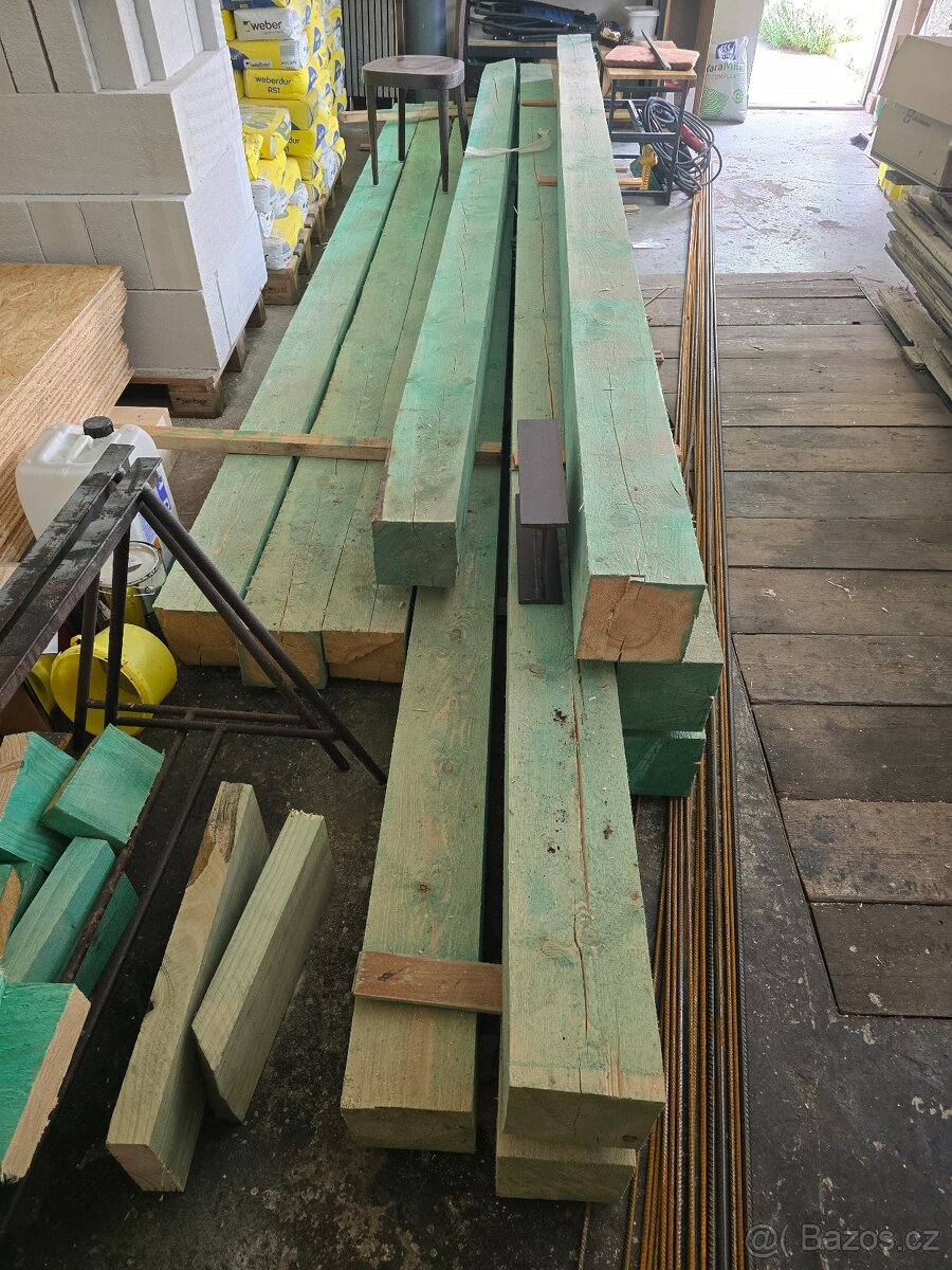 Smrkové trámy 18x18cm