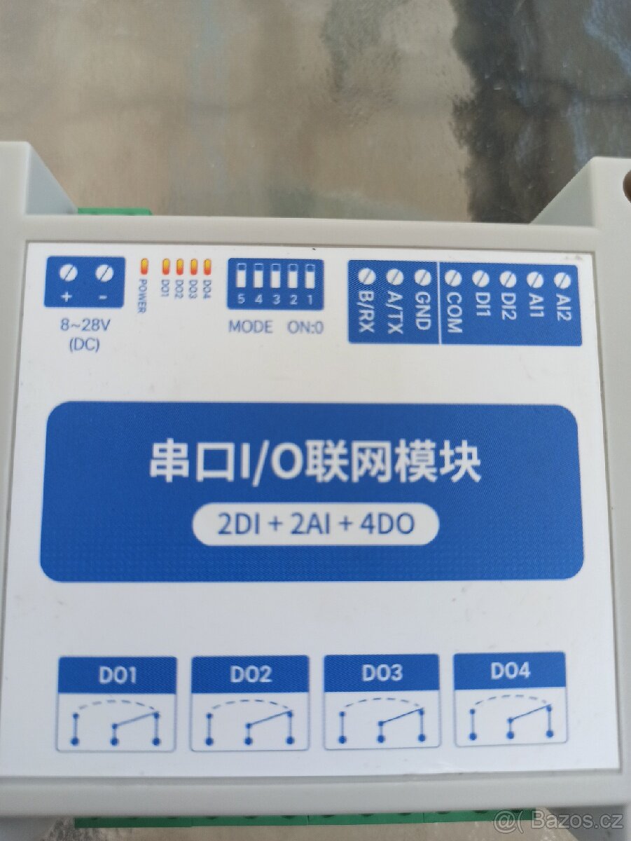 Modul ovládání relé a vstupy rs 485