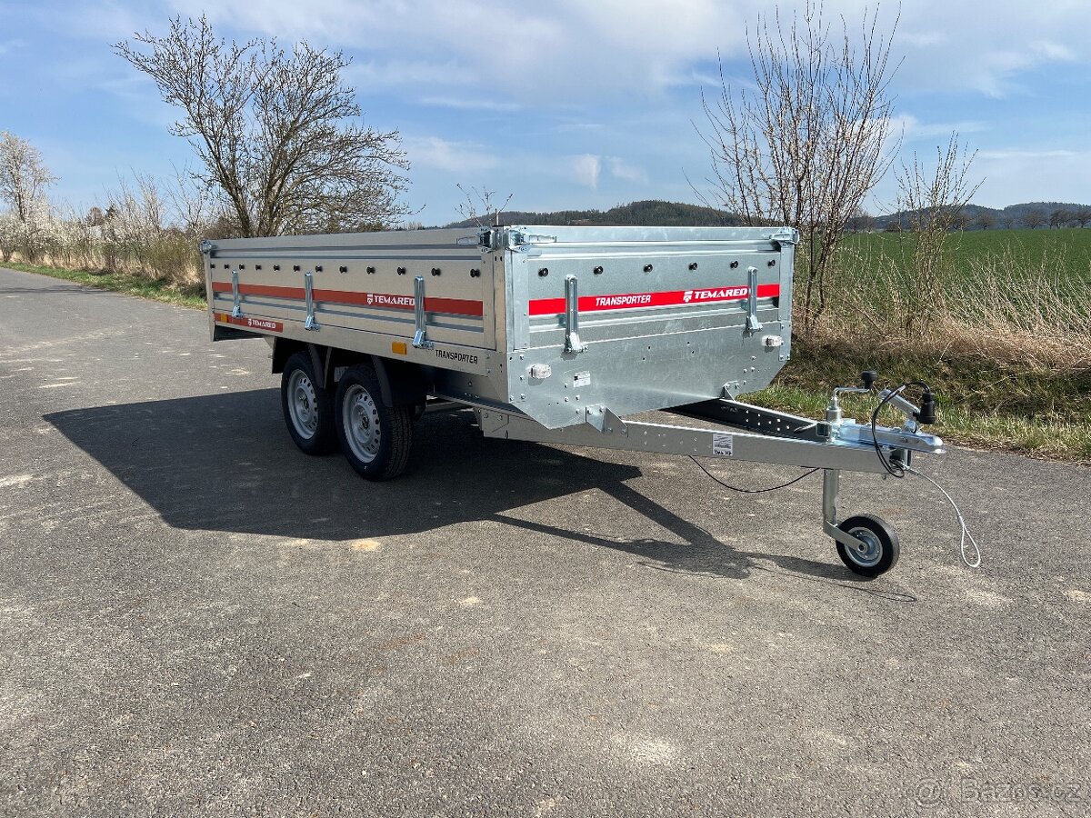 Přívěsný vozík, plato, 304x153 cm, 750 kg