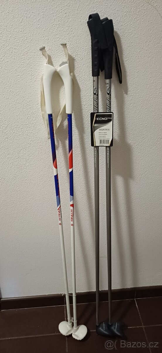 Nové hůlky na běžky Tecno 105 a 115cm