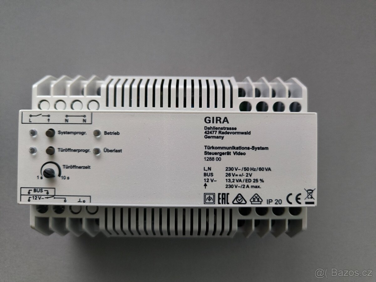 Řídicí jednotka video REG GIRA 128800