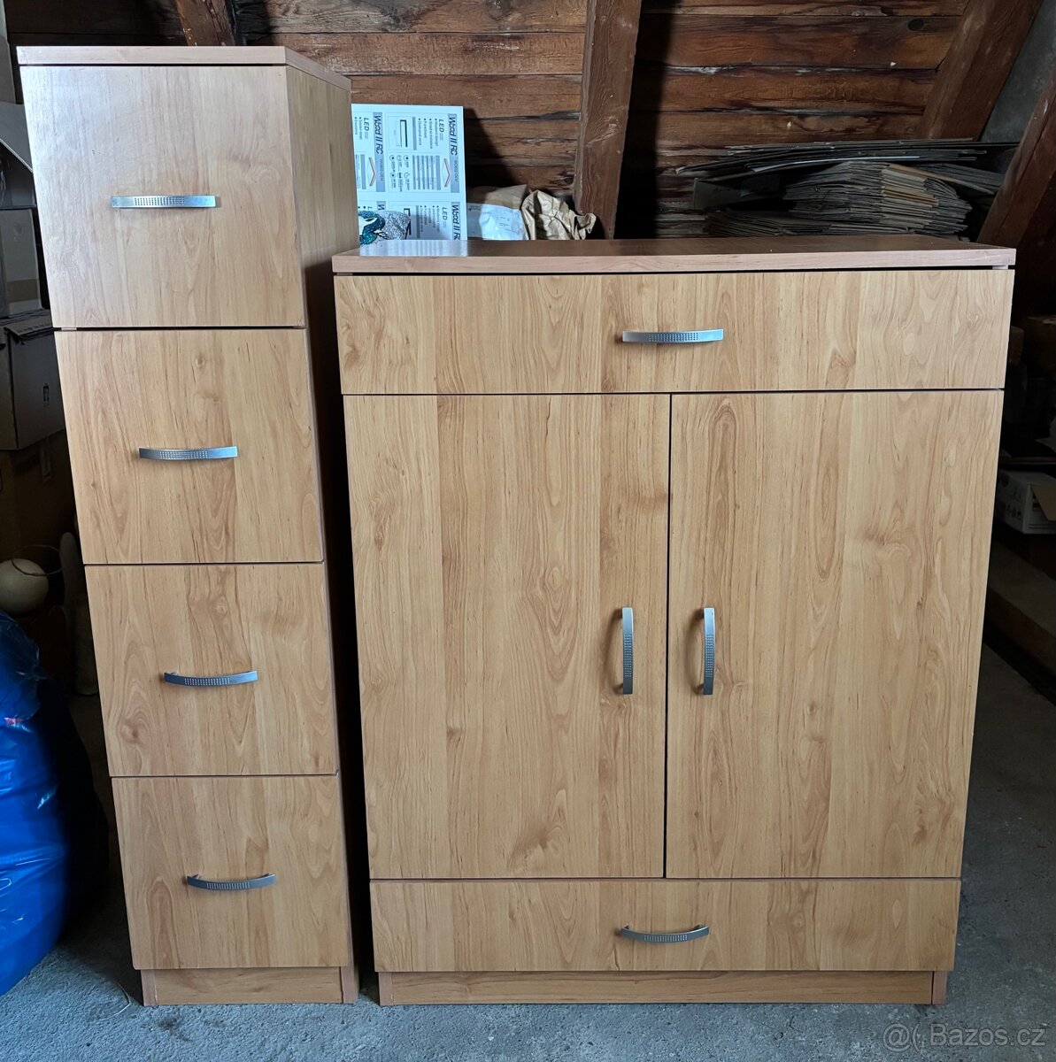 Komoda + šuplíková skříňka