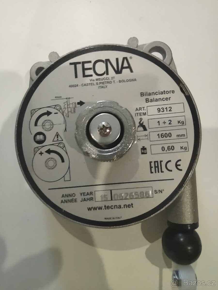 Balancér Tecna 9312, pro 1 - 2 kg, 1600 mm