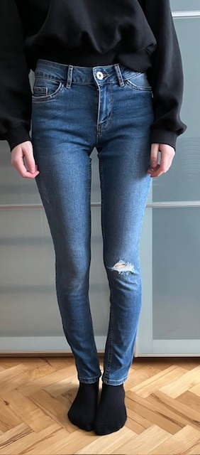 Dámské rifle, skinny, Orsey, vel. 34, XS