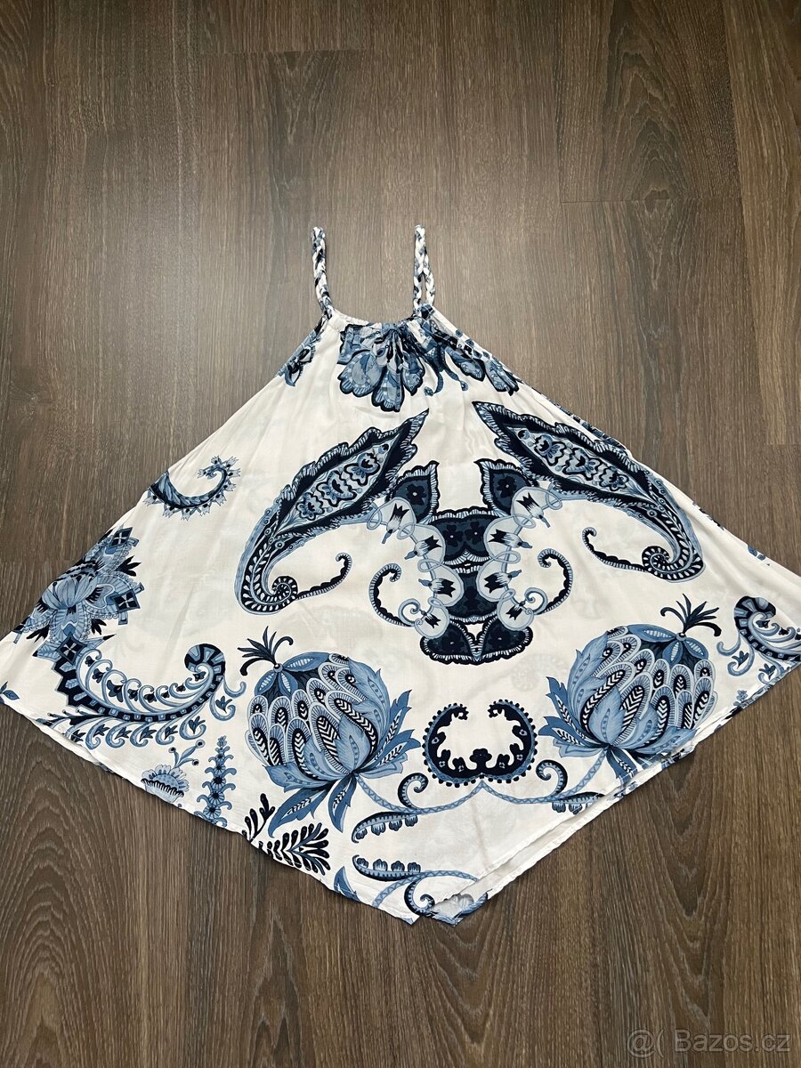 Desigual tunika bílo- modrá