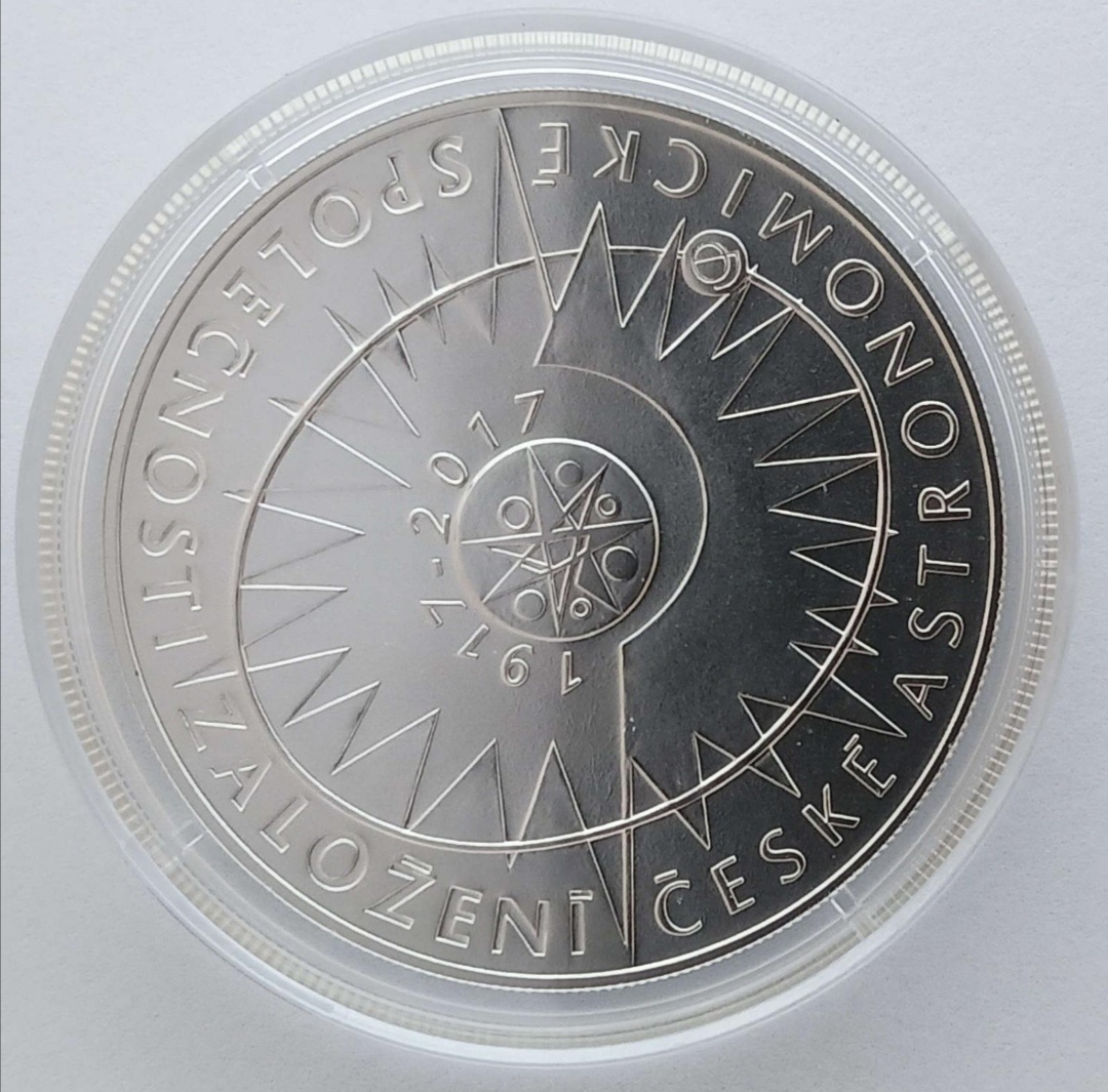 Stříbrná mince 200 Kč Založení ČAS 100 let. Proof