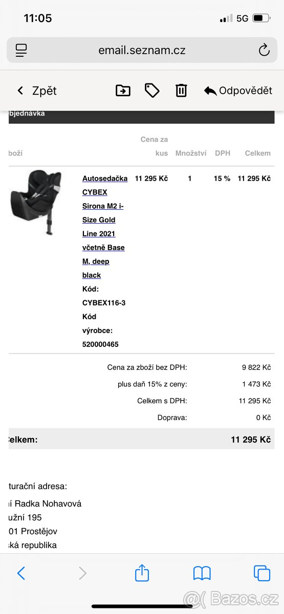 Cybex 0-15kg