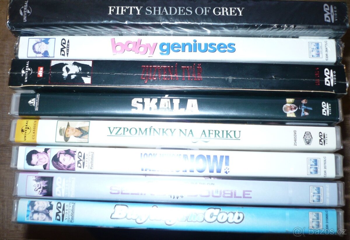 8 x nové DVD USA filmy, nové, česká podpora